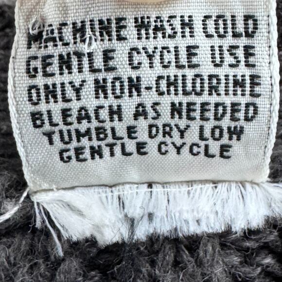 Gulf Traders Grandpa Cardigan Sweater Mens XL Gray Rib Knit Ramie Cotton V-Neck - Picture 10 of 10